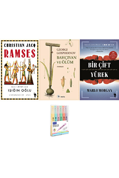 Nemesis Kitap Ramses 1: Işığın Oğlu + Bahçıvan Ve Ölüm + Bir Çift Yürek 3 Kit...