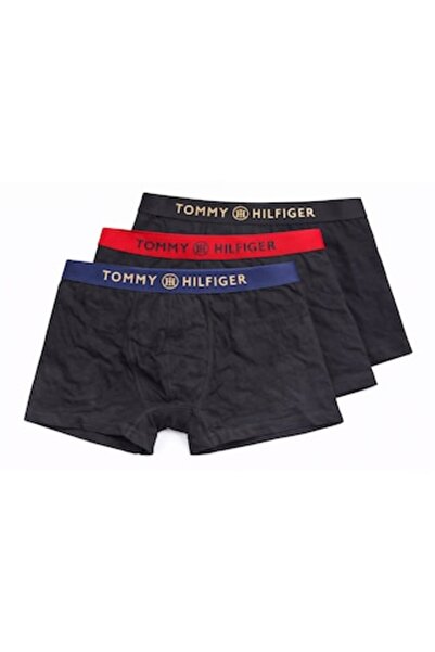 Tommy Hilfiger Men's Boxer Set with Elastic Band, 3 Pairs, Size XL