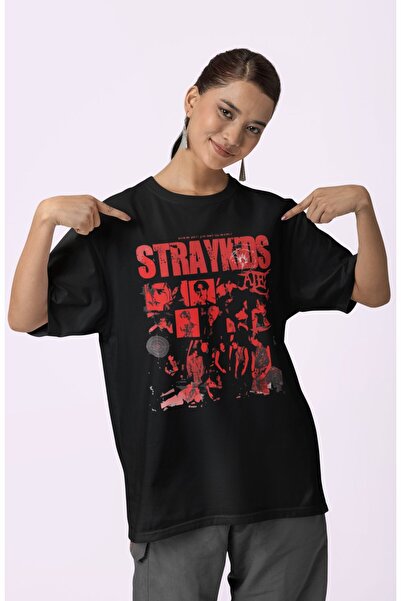 SEVBANO Design Stray Kids Music Group Printed Unisex Oversize T-Shirt