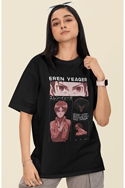 SEVBANO تي شيرت مطبوع عليه تصميم إيرين ييغر للجنسين مقاس كبير من سلسلة شخصيات...