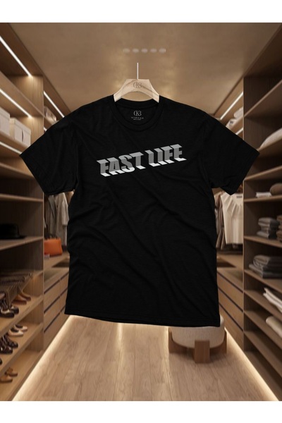 qubo sportswear & company Unisex Oversize Printed Cotton Crew Neck Short Slee...