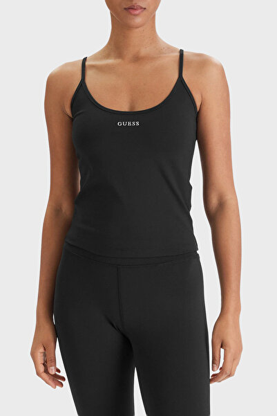 Guess Margot Logo Λεπτό λουράκι Slim Fit Μπλουζάκι με στρογγυλή λαιμόκοψη V6R...