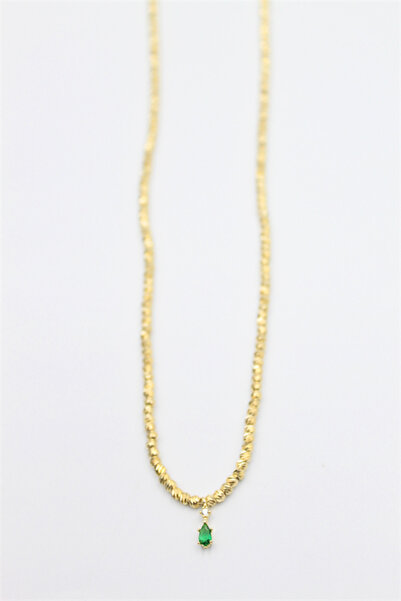 toyigoo قلادة دوريكا المرصعة بالأحجار - ذهبية