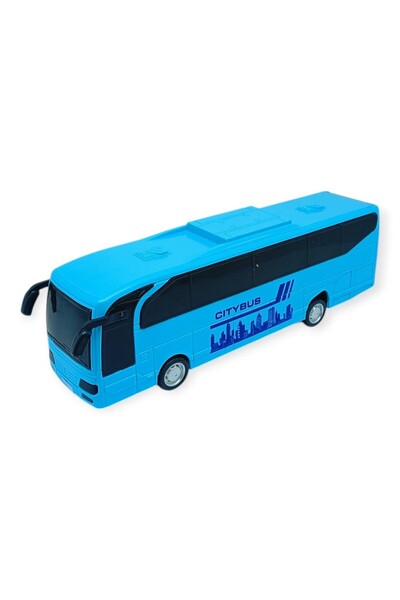 Lisinya Rubberized Tour Bus - 23 cm - Blue (Lisinya)