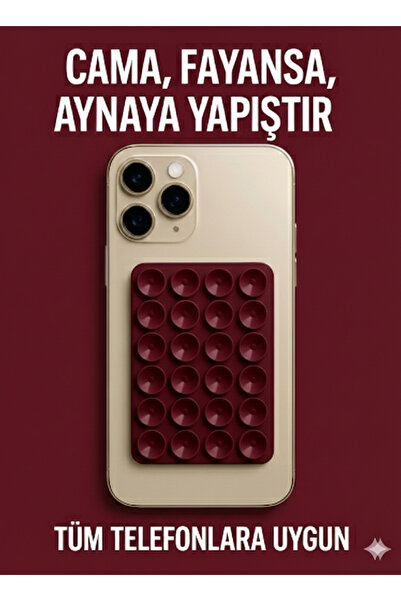 Case collection Telefon Tutucu Vantuz Slikon Vakumlu Cep Telefonu İçin Yapışk...