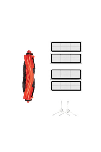 Asgard Grup 1 فرشاة رئيسية 4 فلاتر 2 فرشاة جانبية بيضاء متوافقة مع H40