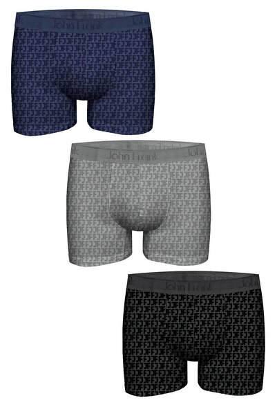 John Frank Triple Jacquard Boxer White