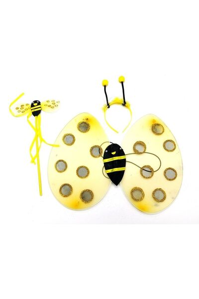 ForWhat Set de 3 bucăți de coroane și baghete cu aripi de albină pentru birou...