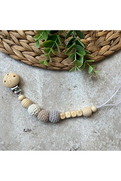 Generic Silicone pacifier clip with crochet