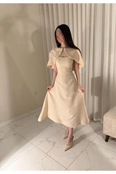 Fine Four Evening dress, Barbie fabric, hand embroidery