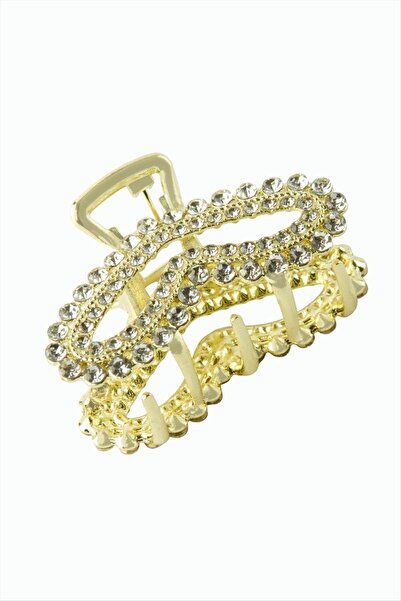 Bijuteri Net Heart Stone Metal Clasp Buckle 6 cm