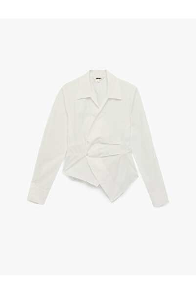 Koton Cămașă din poplin, din bumbac, croială slim, cu mânecă lungă, croială a...