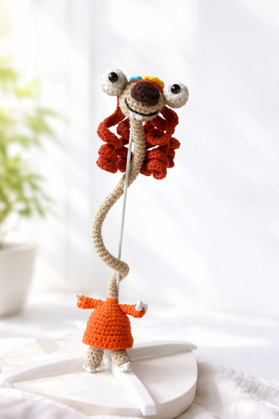 Eylül Shine Kız Sid Amigurumi Direksiyon Süsü – El Yapımı Araba Aynası & Çant...