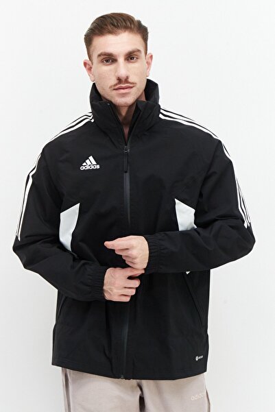 adidas Men Sportswear Fit Brand Logo Training Jacket, Black