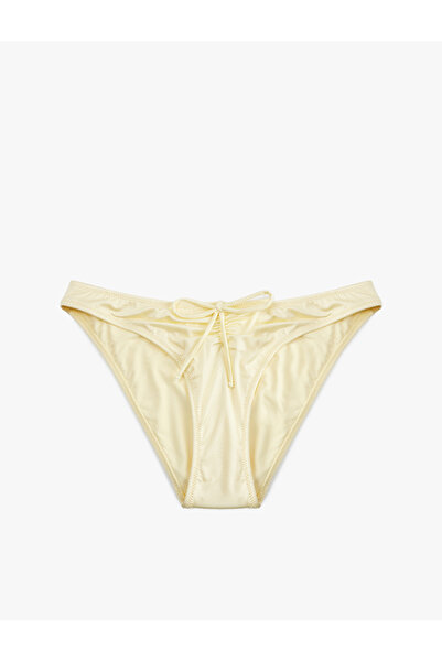 Koton Drapeli Bow Detailed Shiny Bikini Bottom