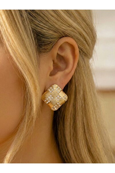 Bontexs Trend Women's Luxury Gold Color Earrings