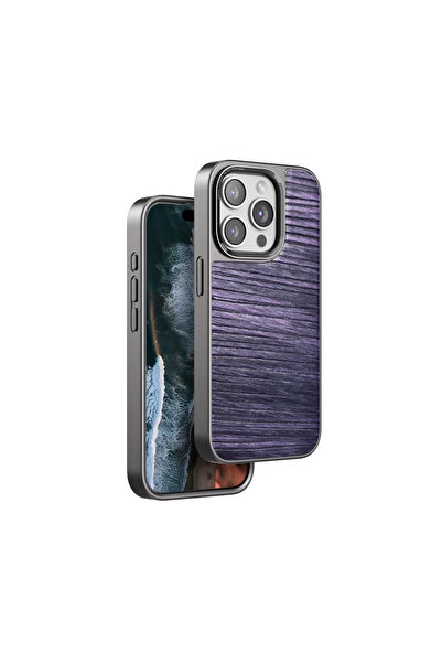 eco port غطاء فينكو آيفون 14 برو ويف - بنفسجي غامق