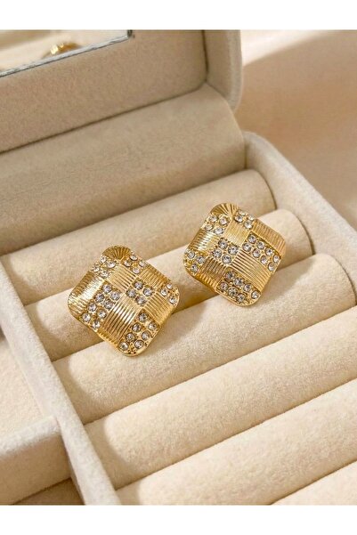 Bontexs Trend Women's Luxury Gold Color Earrings