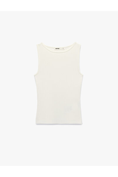 Koton Велосипедна блуза без ръкави с плетена яка