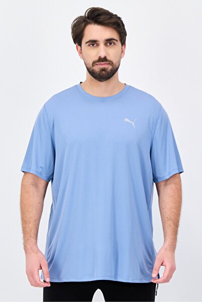 Puma Men Sportswear Fit Short Sleeve Training T-Shirt, Slate Blue