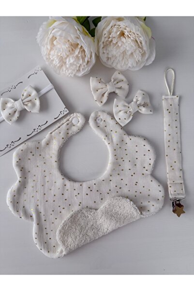 Handmade Moon and Khan mama önlüğü set