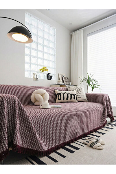 rellhome Pamučna navlaka za sofu sa resama|Višenamenska navlaka|Prekrivač za ...