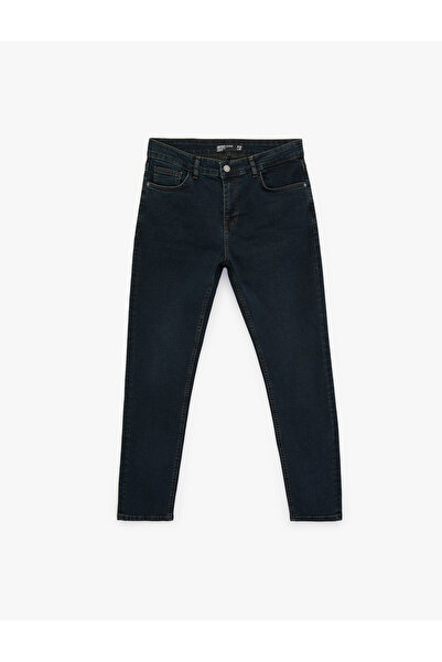 Koton Pantaloni slim din bumbac cu talie normală - Brad Jean