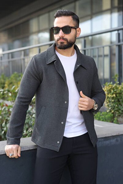 Helen Goods Jachetă sezonieră pentru bărbați din țesătură Gofre model ZR, sez...