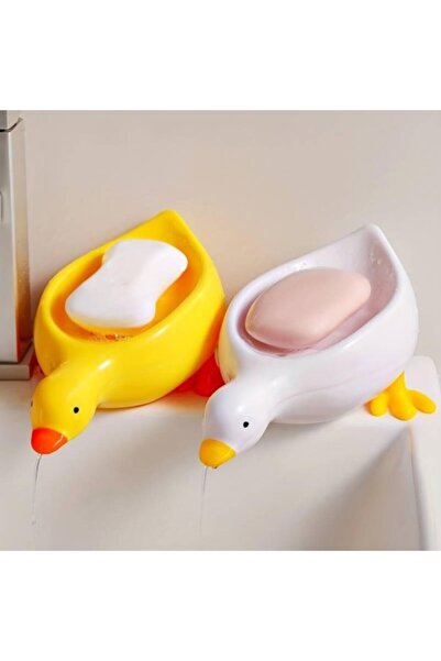 ForWhat Duck Design Soap Dish for Office Home Office Bathroom Gift