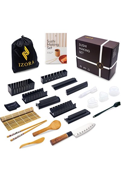 Genel Markalar Sushi Yapma Seti, Bambu Kalıplı, Sashimi Bıçaklı, Başlangıç Kı...