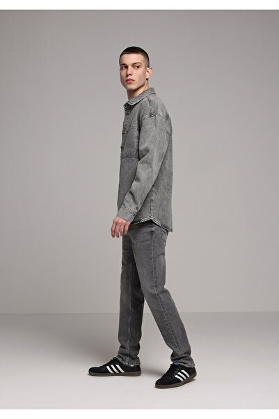 Colin's Pantaloni din denim negru pentru bărbați, croială dreaptă