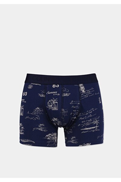 Colin's Modern Fit Printed Men's Navy Blue Boxers