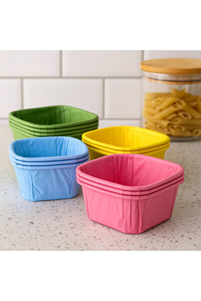 Generic Colored Square Paper Cups for Serving