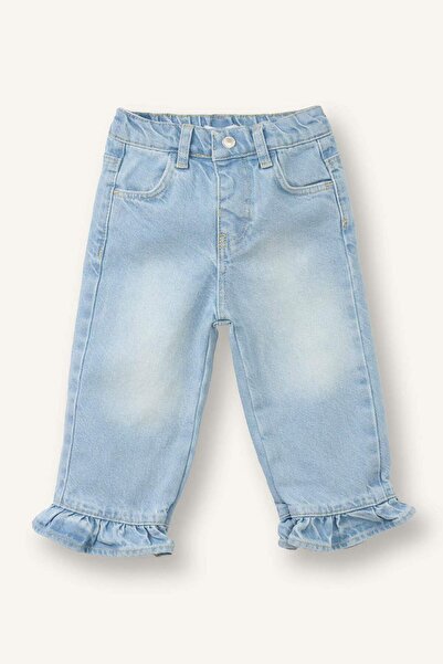 DeFacto Wide Leg Cotton Trousers for Baby Girl G8468A526Sp