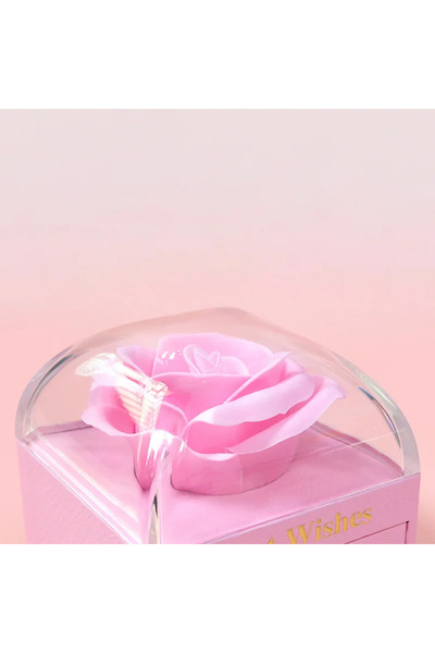 ForWhat Rose Style Infinity Jewelry Box for Office Home Office Organization