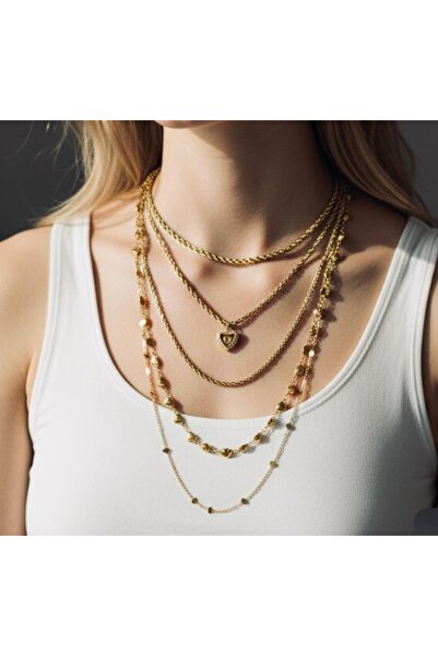 Store Kadın Çelik Bijuteri Kolye