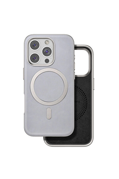 eco port غطاء فينكو آيفون 16 برو بوشاس ماجسيف - رمادي تيتان