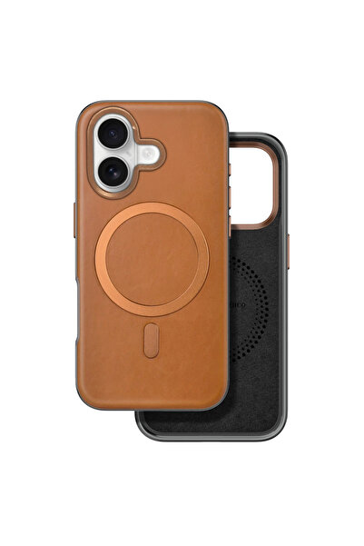 eco port غطاء فينكو آيفون 16 بوشاس ماجسيف - بني فاتح