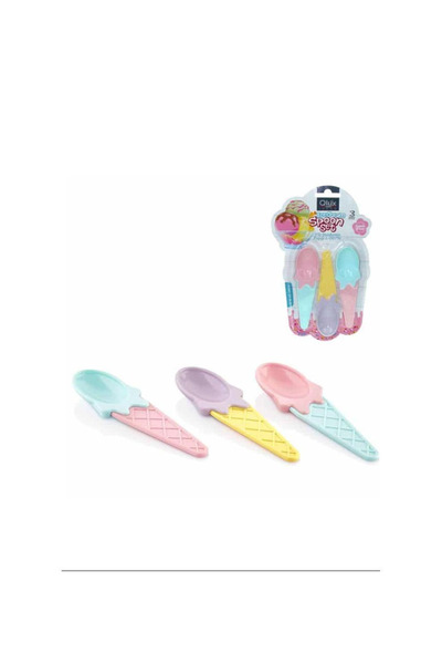 MericLine 3 Pieces Carnival Ice Cream Spoons (1047)