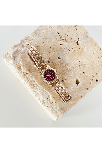 Vesce Atelier Deep Gold Saat Bordo