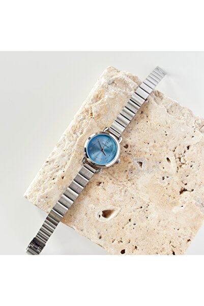 Vesce Atelier Duos Silver Watch Blue