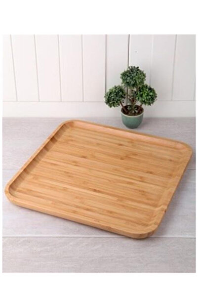 MericLine Bamboo Square Presentation Plate 30Cmkr3030 (1047)