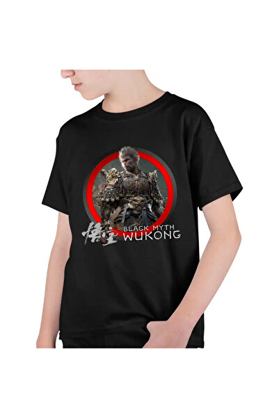 OEM Tricou Copii Baieti Wukong Black Myth Warrior Monkey
