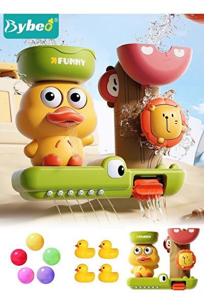 BYBEO Baby Bath Toy Set, Toddler Duck Bath Toys, Kids Shower Toy, Bathtub Pla...