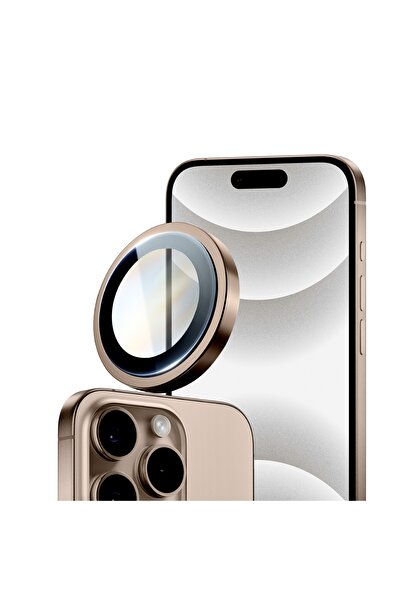 Faster iPhone 16 Pro Max Camera Lens Protector, Desert Titanium Color