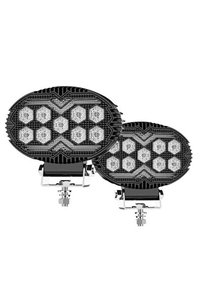 lumixauto Set 2 x Round LED Projector 5.5 inch – Auto Off-road, 12 V/24 V, Wh...