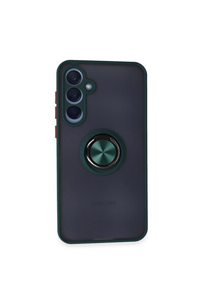 eco port غطاء سيليكون لهاتف سامسونج جالاكسي A55 5G مع حلقة مونتريال - أخضر