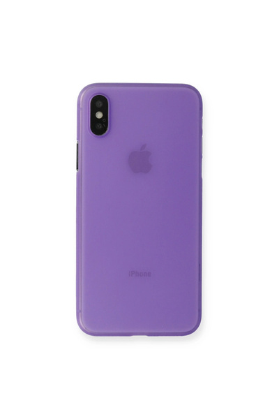 eco port غطاء رفيع للغاية من البولي بروبيلين لهاتف آيفون Xs Max - بنفسجي