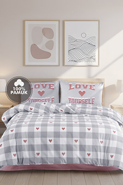 Cote Blanc Love Yourself 100% бавовняний двоспальний комплект постільної білизни
