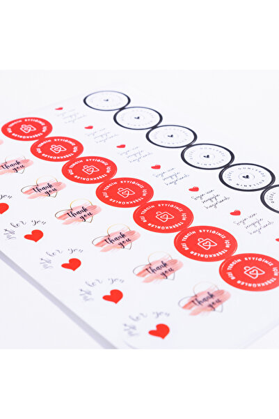Bimotif Paketlemeye Özel 700 Adet Sticker, Karışık
